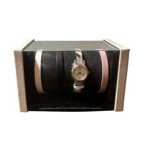 Relic by Fossil Folio Women's Watch ZR -33610 Interchangeable (3) Leather Bands